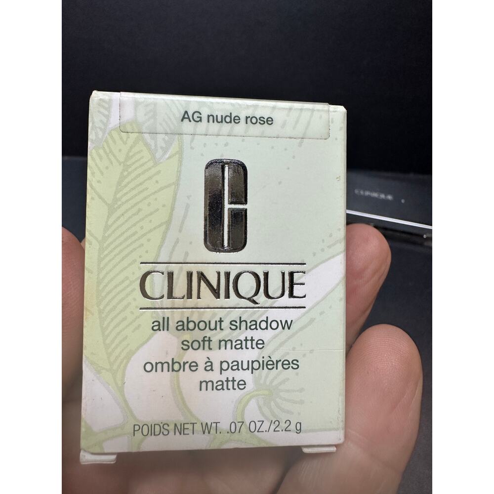 NOS 2X Clinique Eye Shadows AG Nude Rose and All About Shadow Quad - Picture 3 of 6